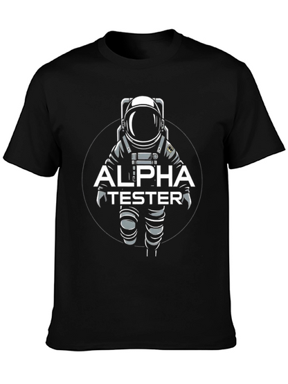 Alpha Tester Astronaut Graphic T-Shirt