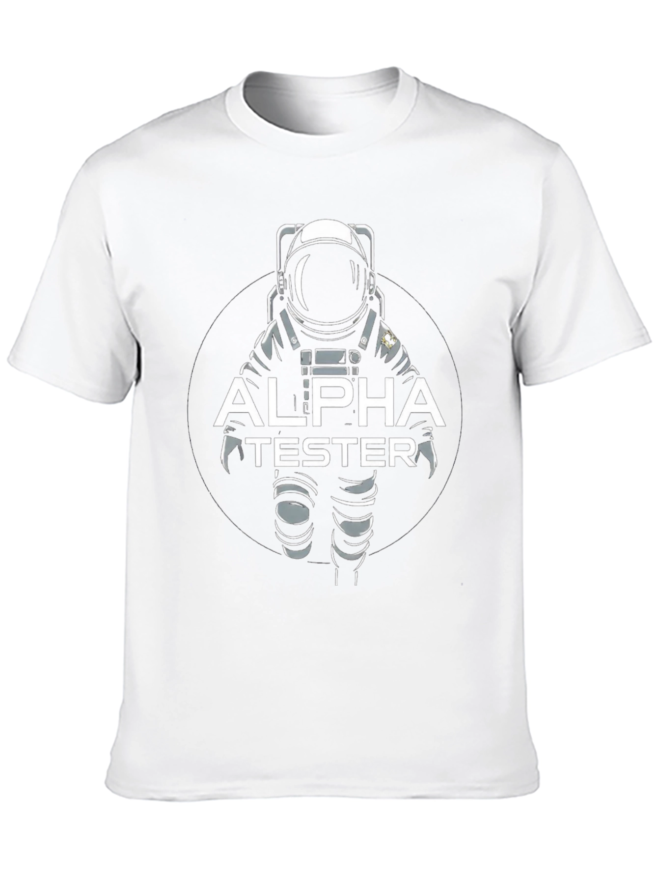 Alpha Tester Astronaut Graphic T-Shirt