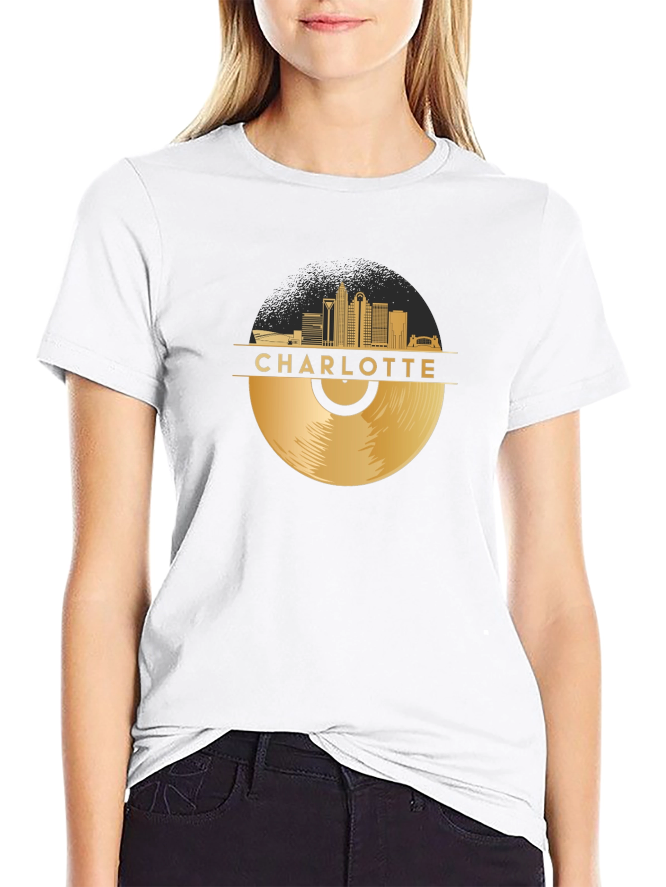 Charlotte Vinyl Record T-Shirt