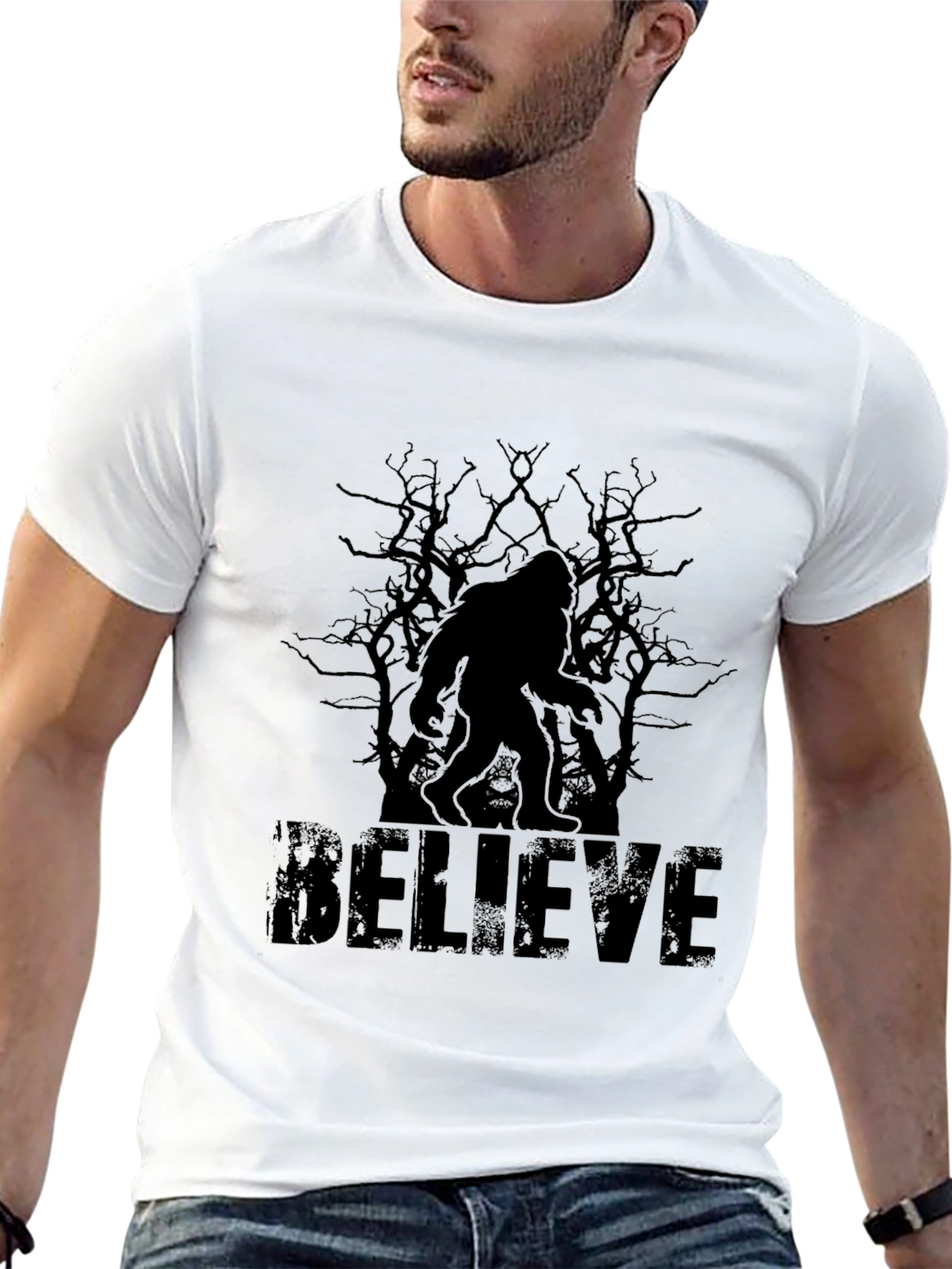Believe Bigfoot T-Shirt - Cryptid Tee