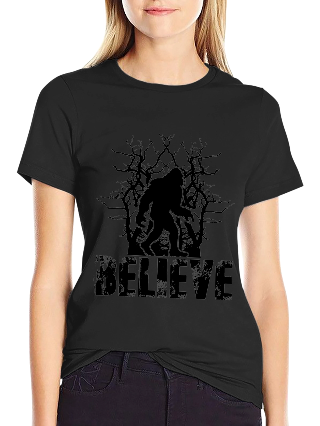 Believe Bigfoot T-Shirt - Cryptid Tee