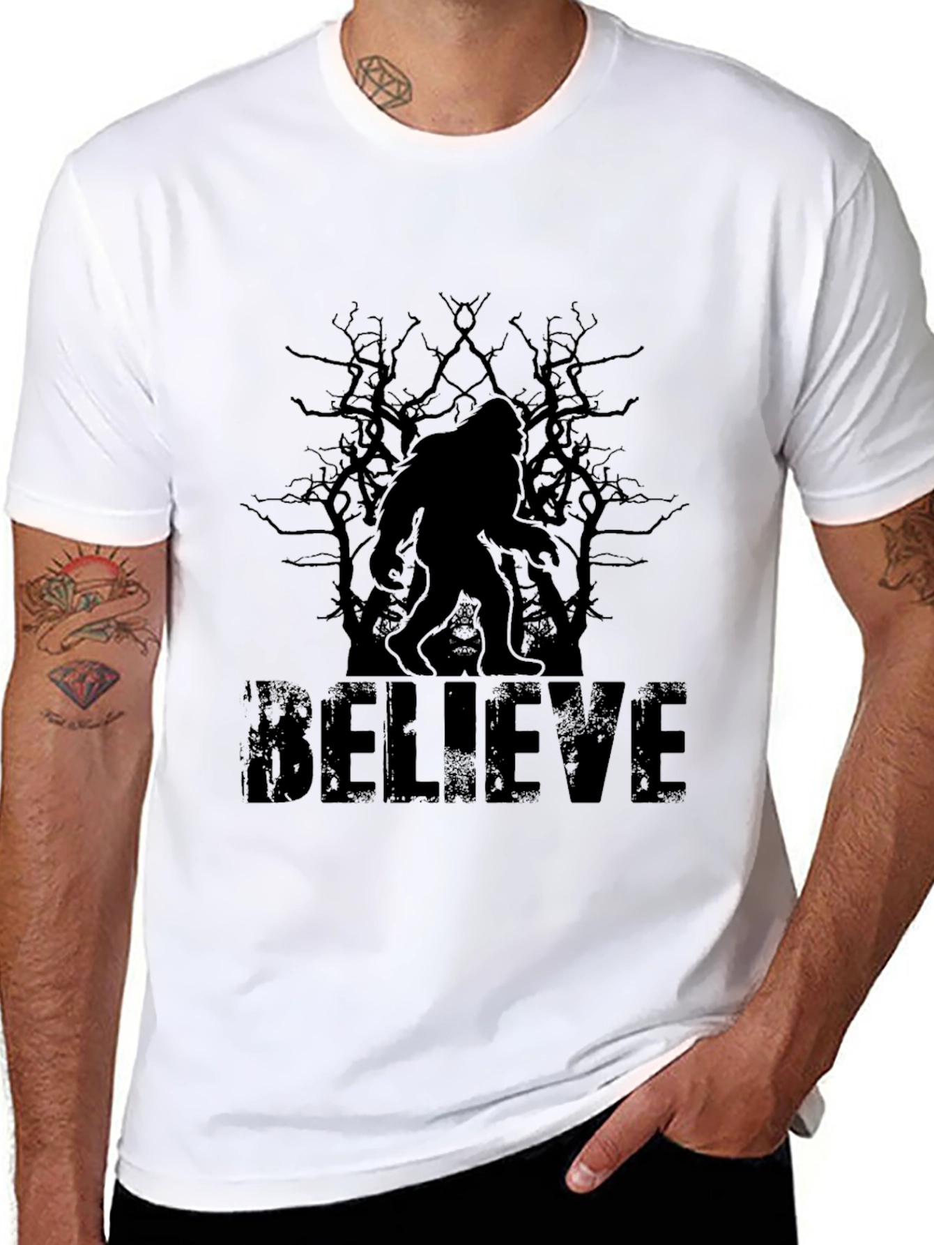 Believe Bigfoot T-Shirt - Cryptid Tee