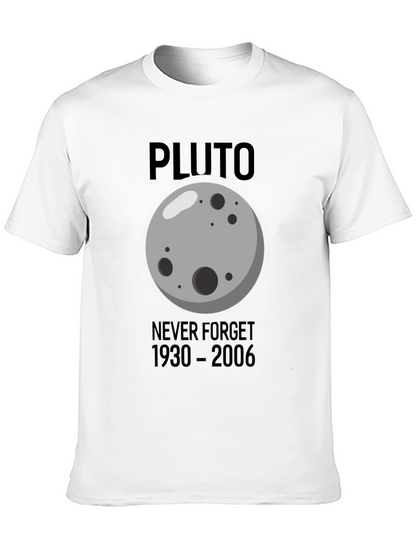 Pluto Never Forget T-Shirt - Black Graphic Tee