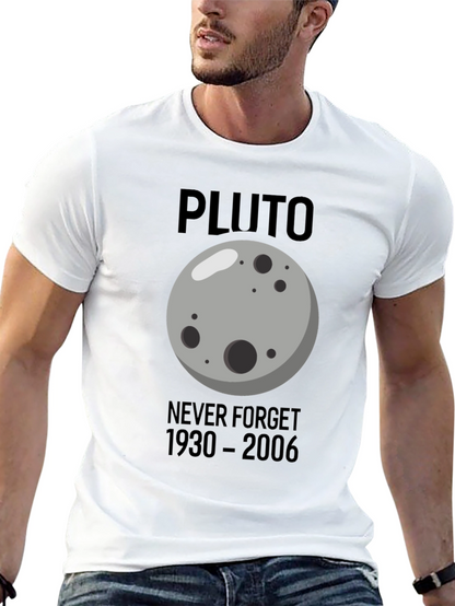 Pluto Never Forget T-Shirt - Black Graphic Tee