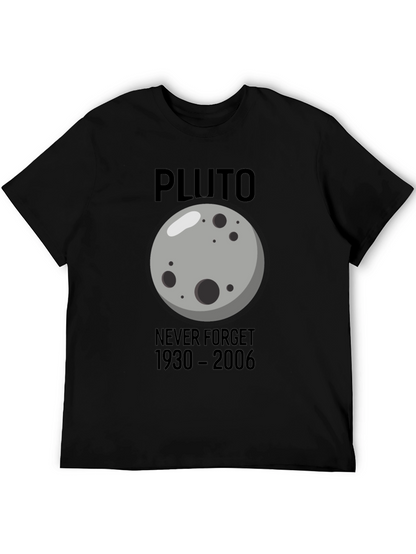 Pluto Never Forget T-Shirt - Black Graphic Tee