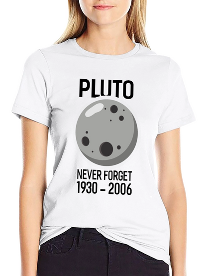 Pluto Never Forget T-Shirt - Black Graphic Tee