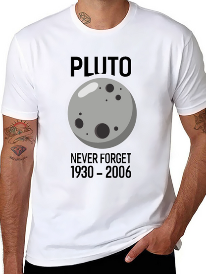 Pluto Never Forget T-Shirt - Black Graphic Tee