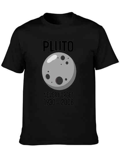 Pluto Never Forget T-Shirt - Black Graphic Tee