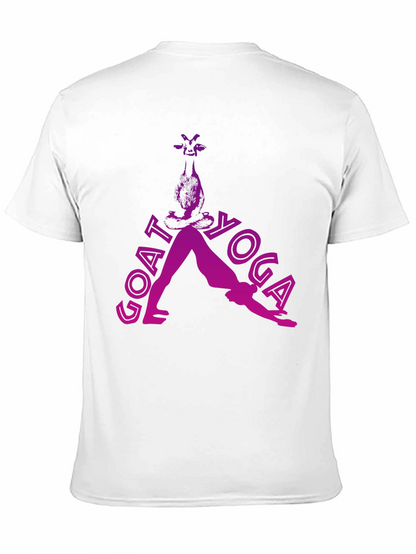 Goat Yoga Black T-Shirt - Funny Animal Lover Tee