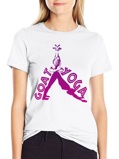 Goat Yoga Black T-Shirt - Funny Animal Lover Tee