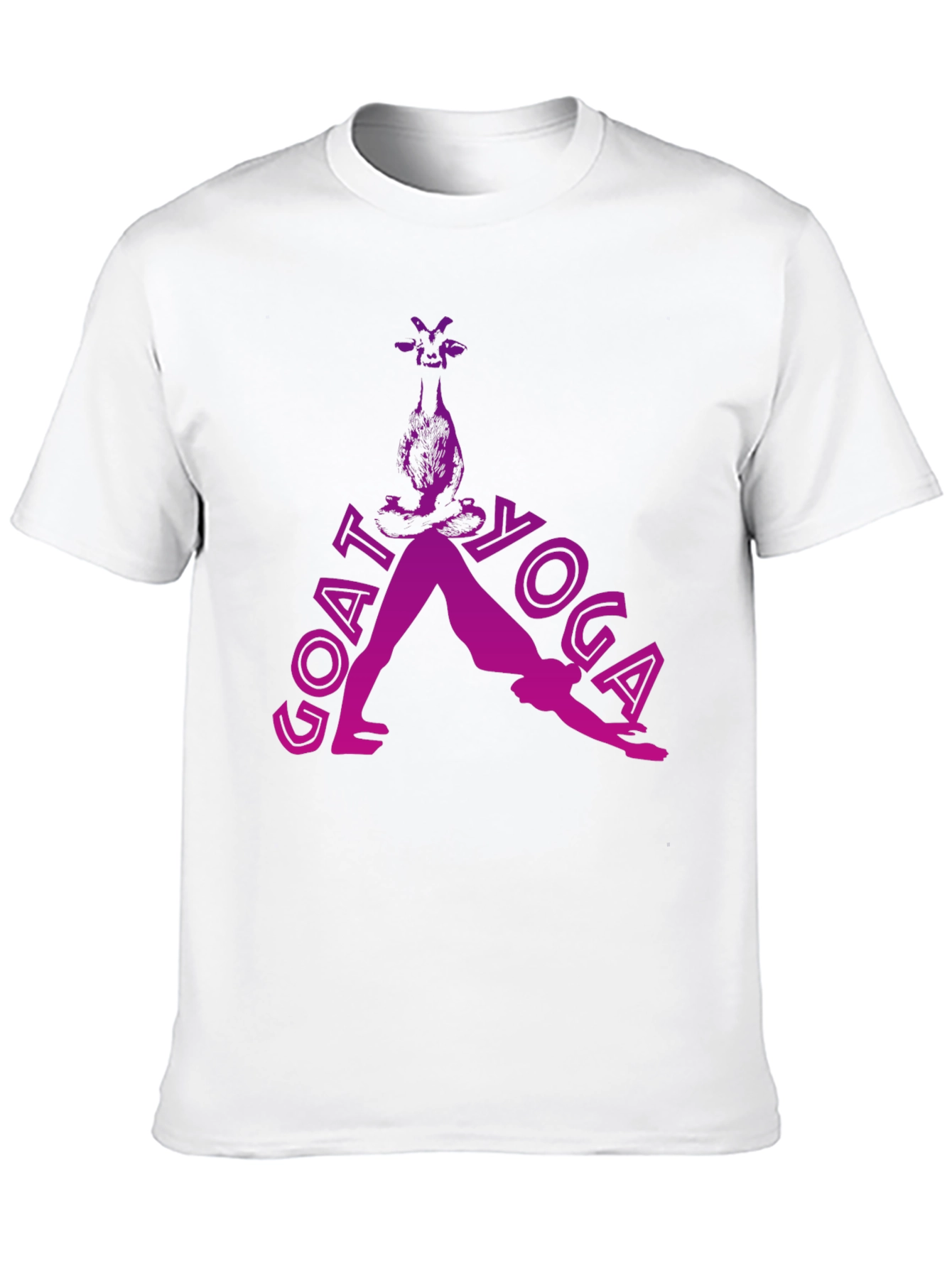 Goat Yoga Black T-Shirt - Funny Animal Lover Tee