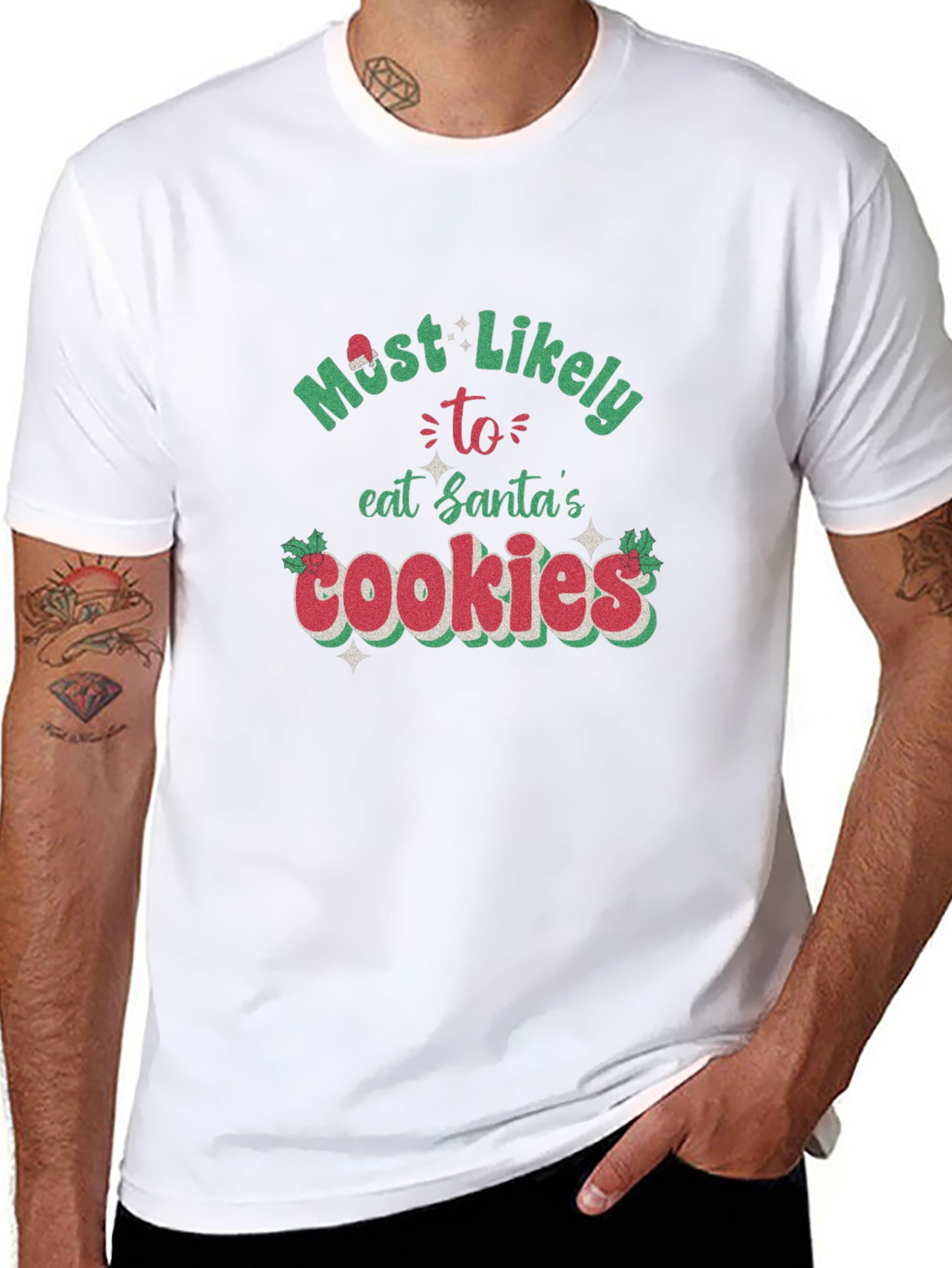 Most Likely To Eat Santas Cookies T-Shirt