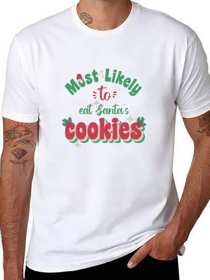 Most Likely To Eat Santas Cookies T-Shirt