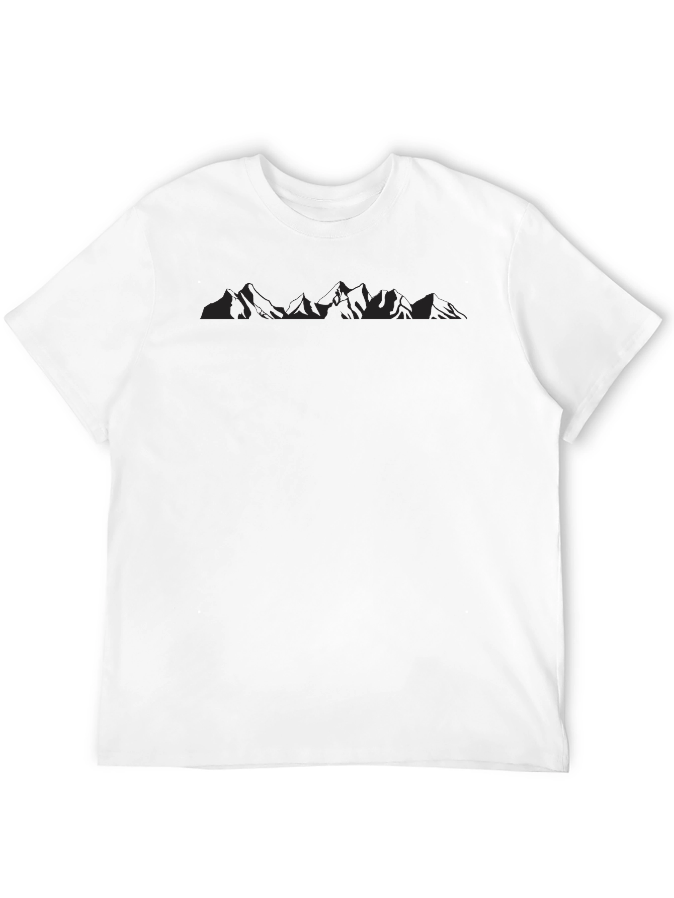 Mountain Silhouette Black T-Shirt