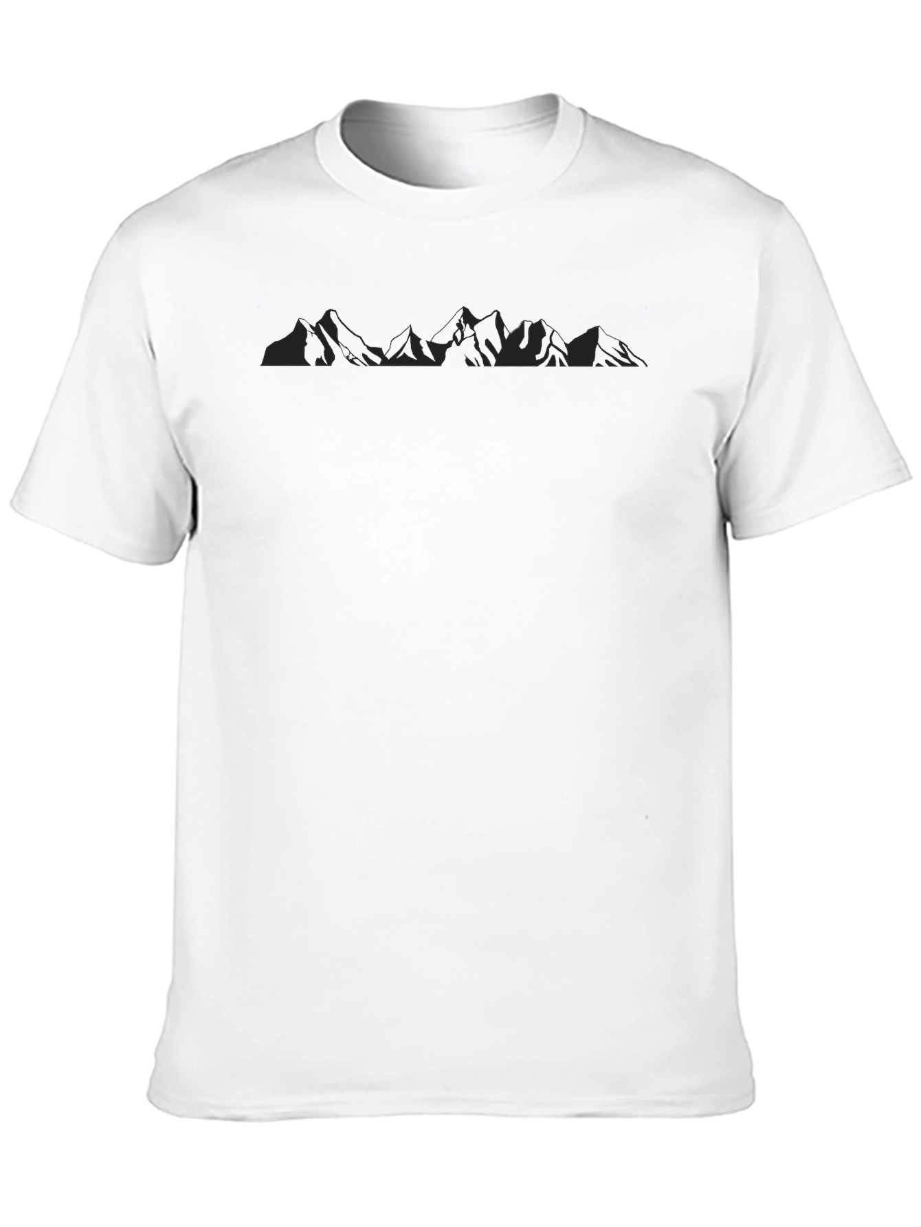Mountain Silhouette Black T-Shirt