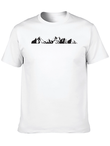 Mountain Silhouette Black T-Shirt