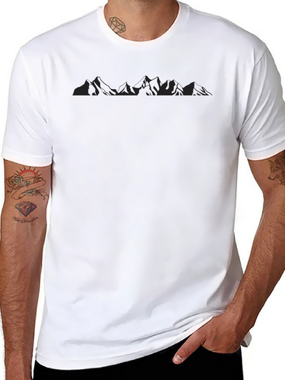 Mountain Silhouette Black T-Shirt