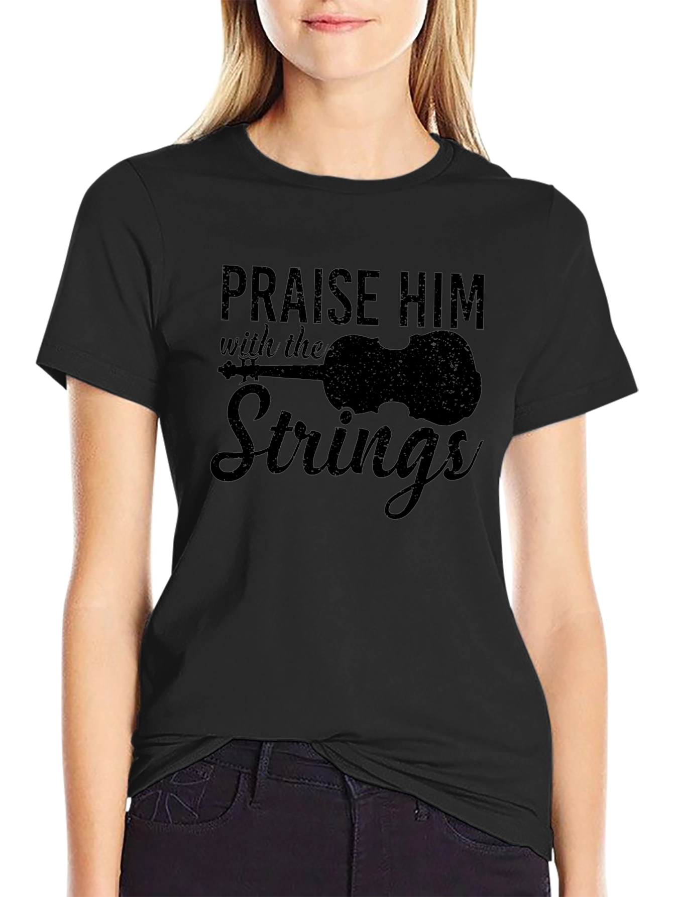 Praise Him with the Strings Graphic T-Shirt