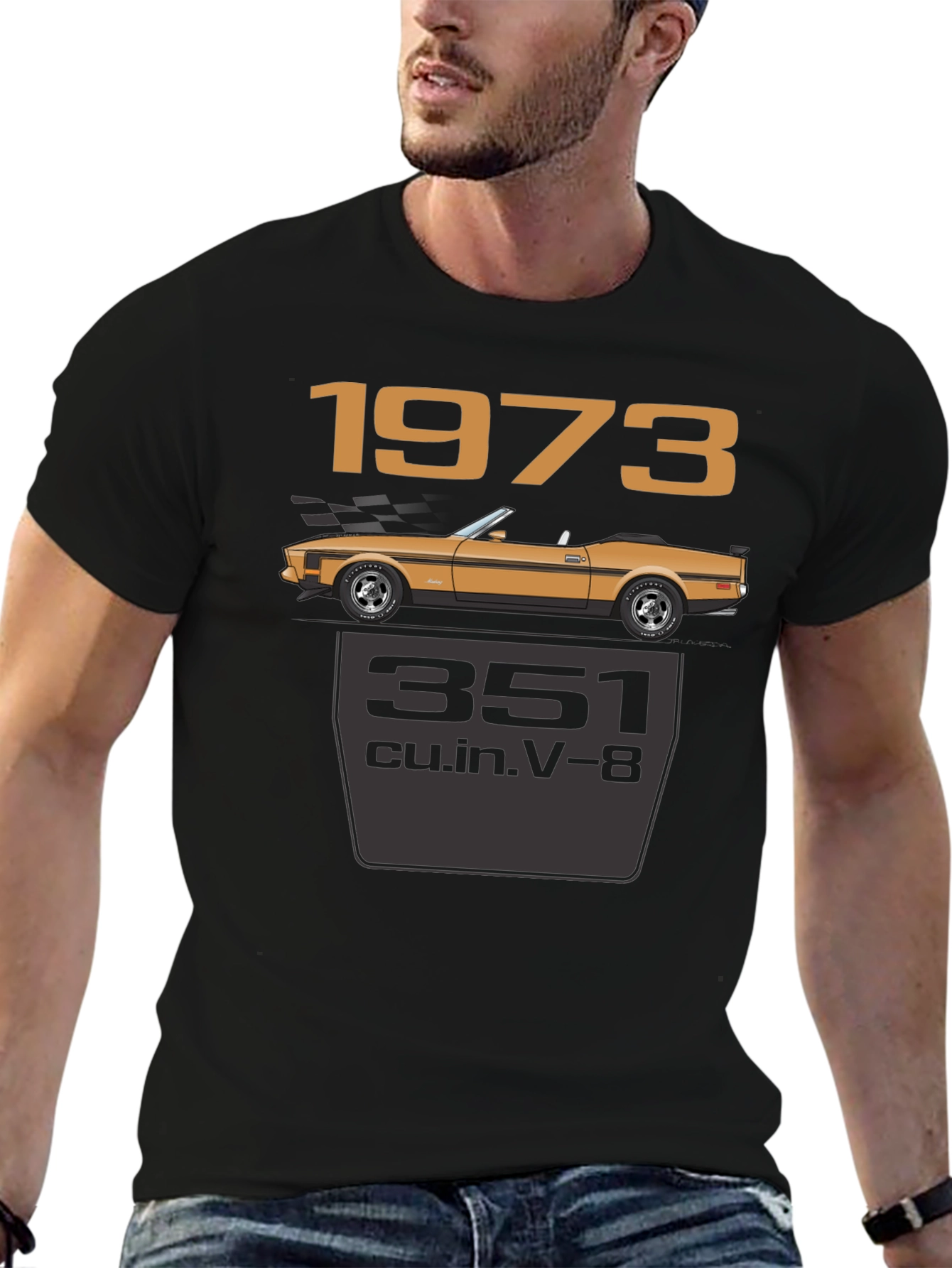 1973 Ford Mustang 351 V8 T-Shirt