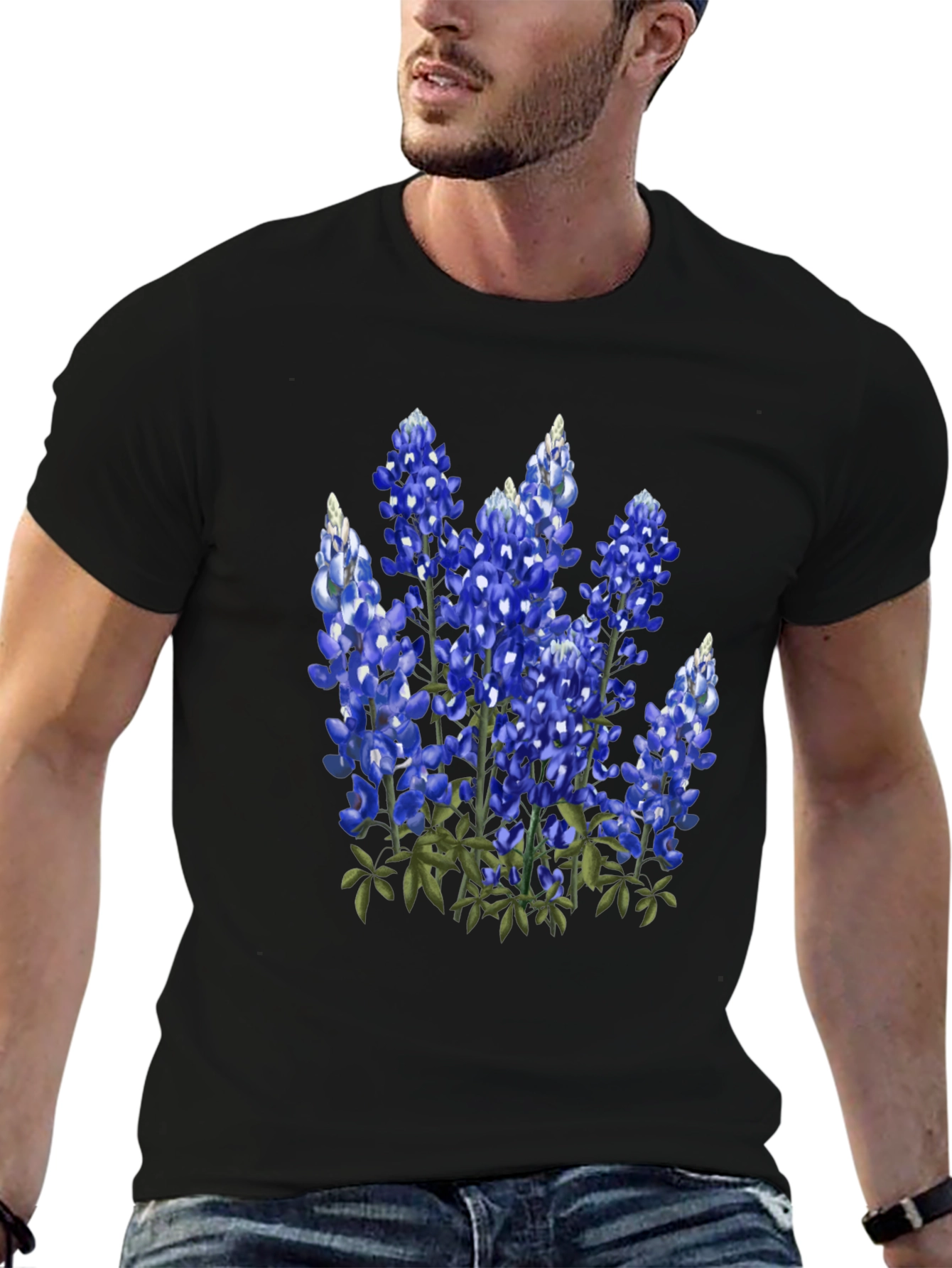 Bluebonnet Flower Graphic Tee - Texas Pride