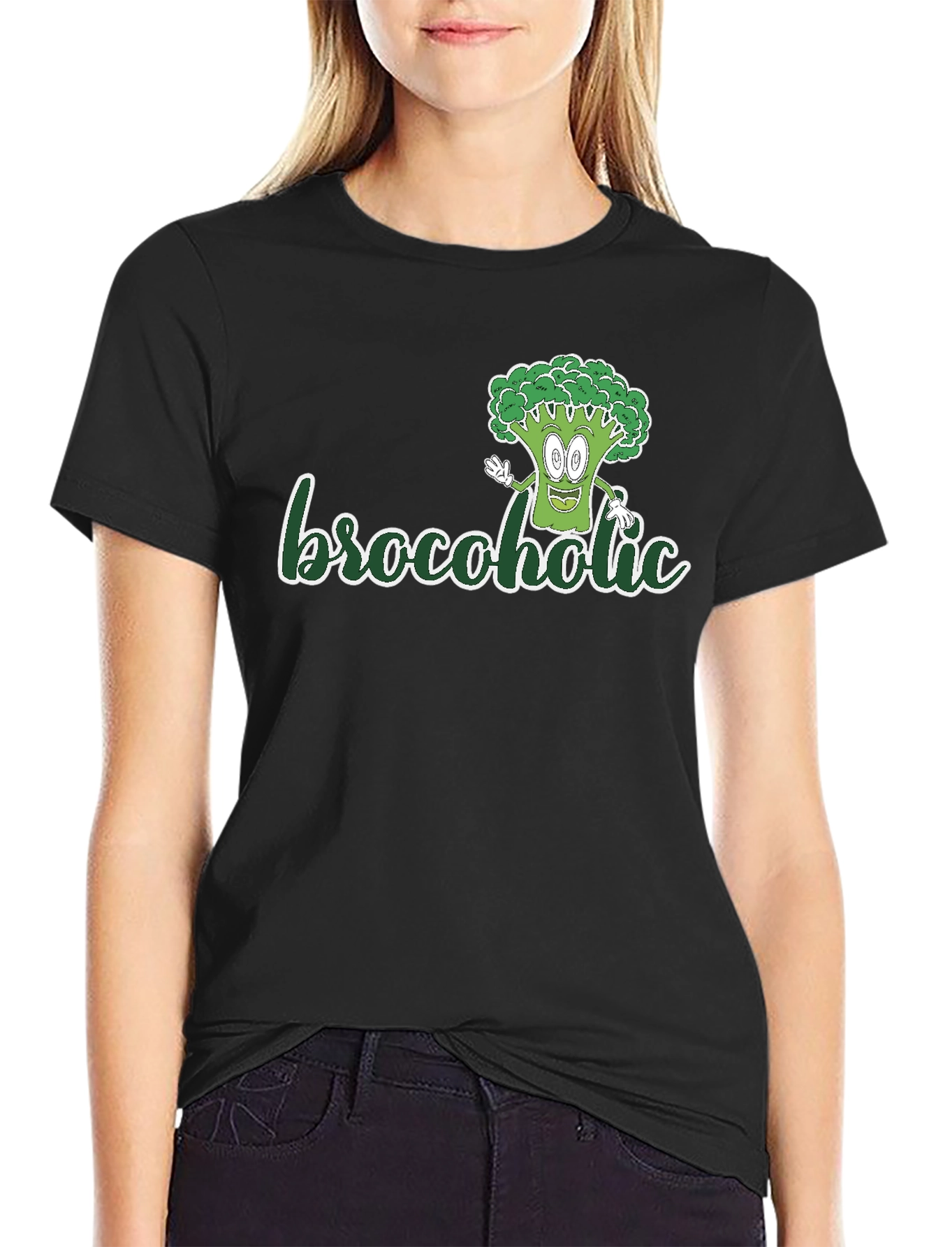 Brocoholic T-Shirt: Fun Broccoli Graphic Tee