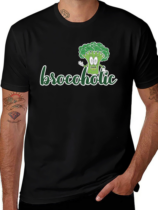 Brocoholic T-Shirt: Fun Broccoli Graphic Tee