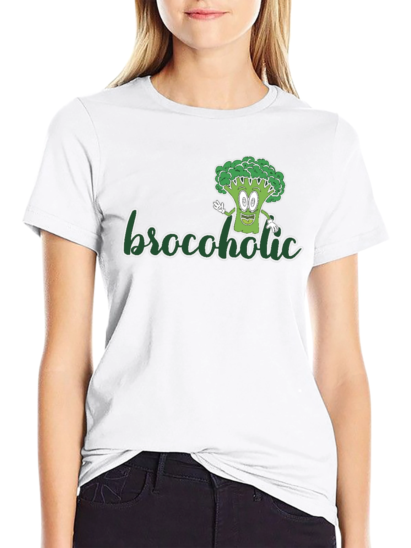 Brocoholic T-Shirt: Fun Broccoli Graphic Tee