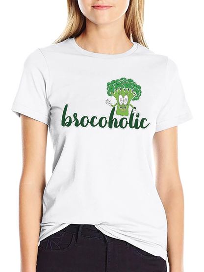 Brocoholic T-Shirt: Fun Broccoli Graphic Tee