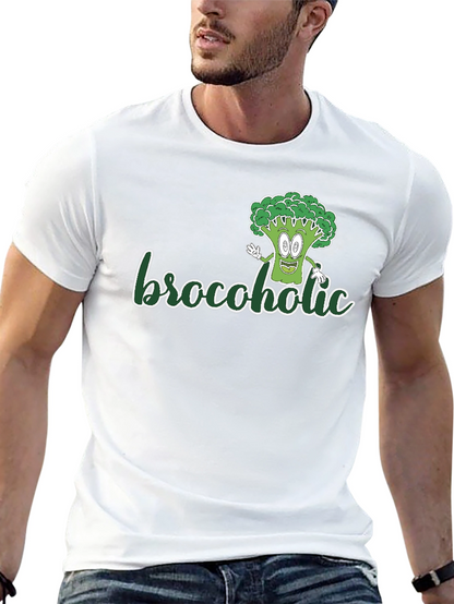 Brocoholic T-Shirt: Fun Broccoli Graphic Tee