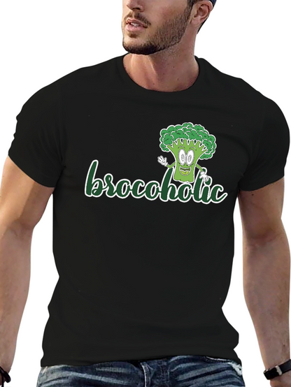 Brocoholic T-Shirt: Fun Broccoli Graphic Tee
