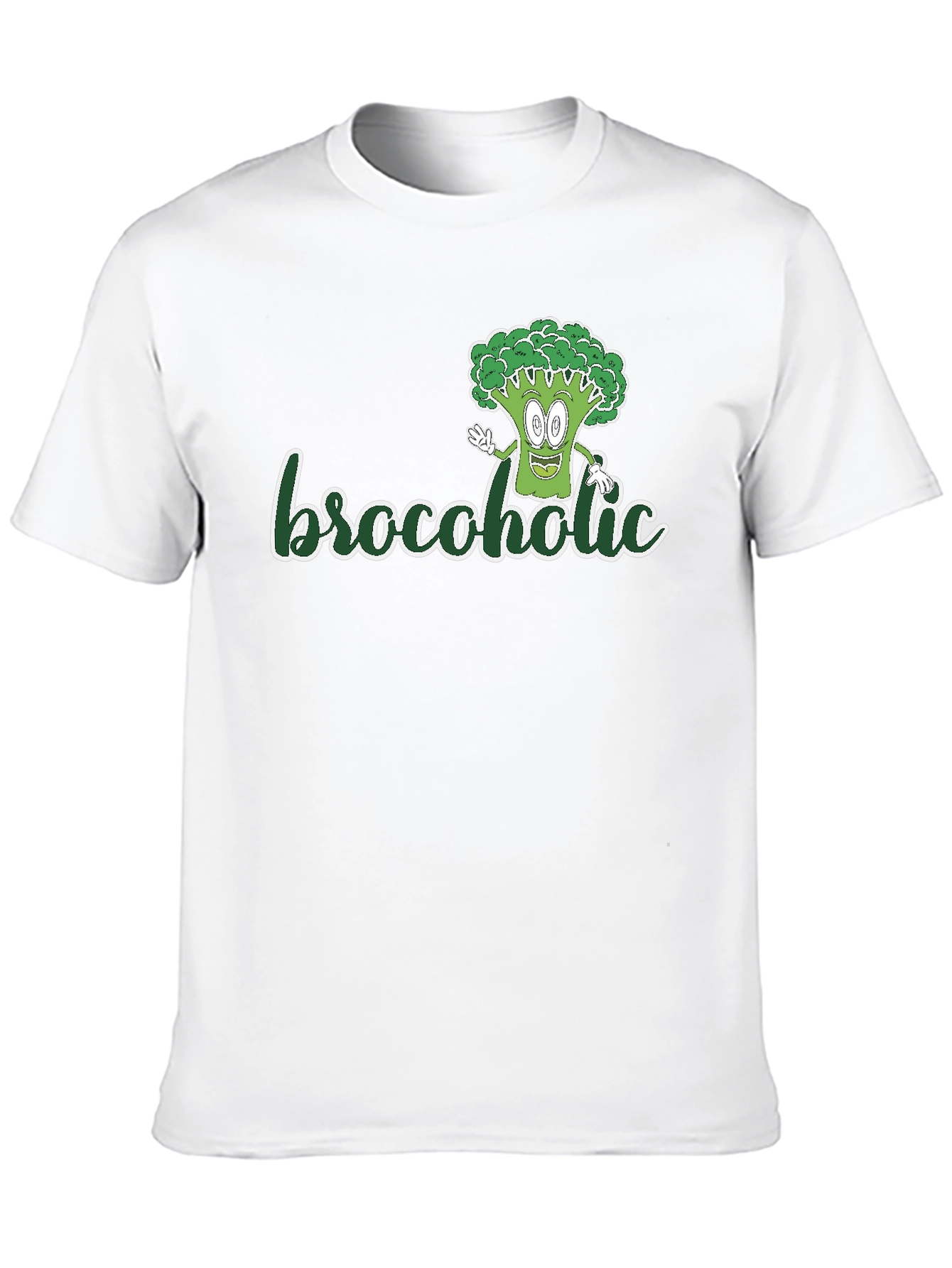 Brocoholic T-Shirt: Fun Broccoli Graphic Tee