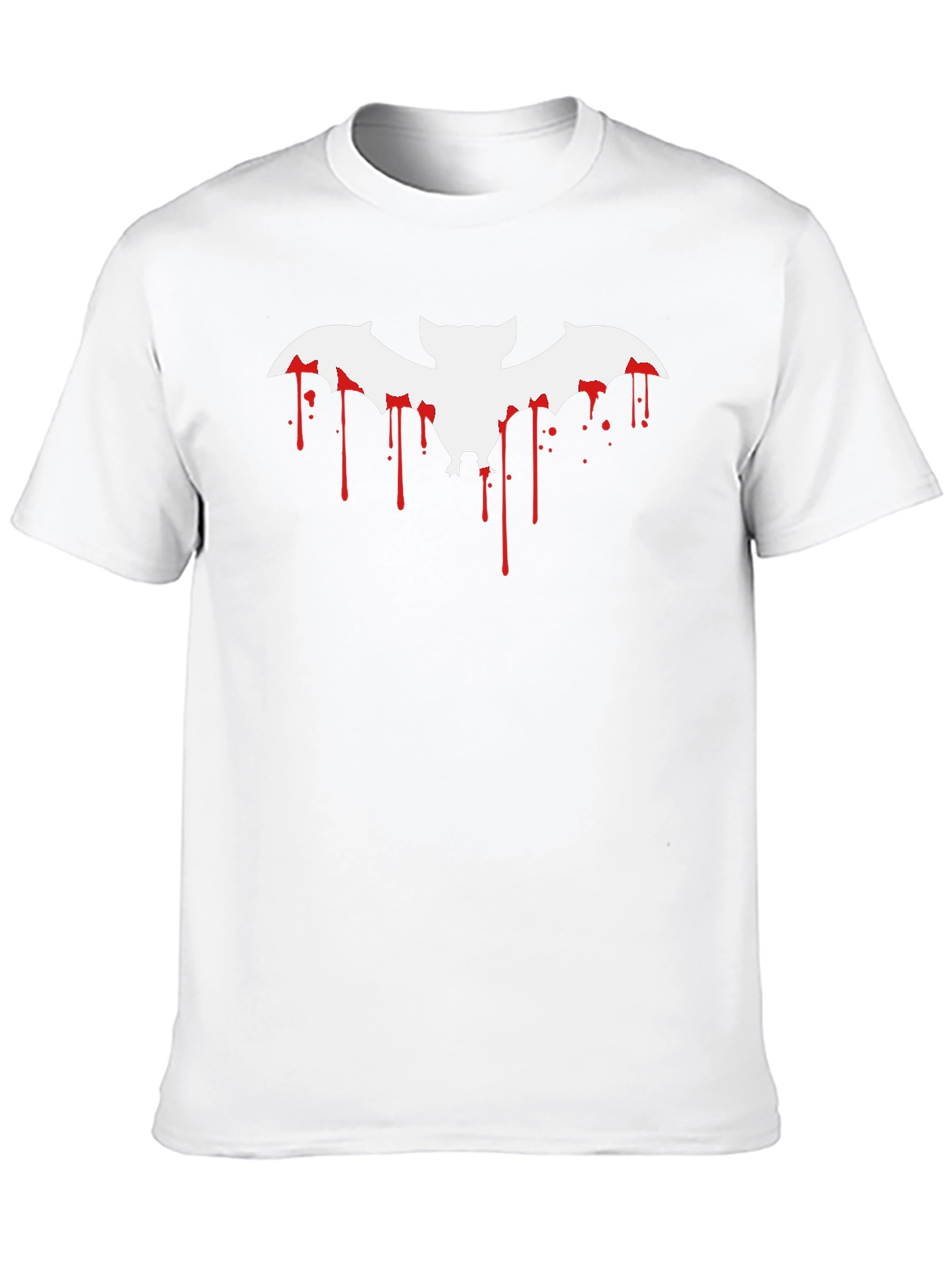 Halloween Blood Drip Bat Graphic T-Shirt