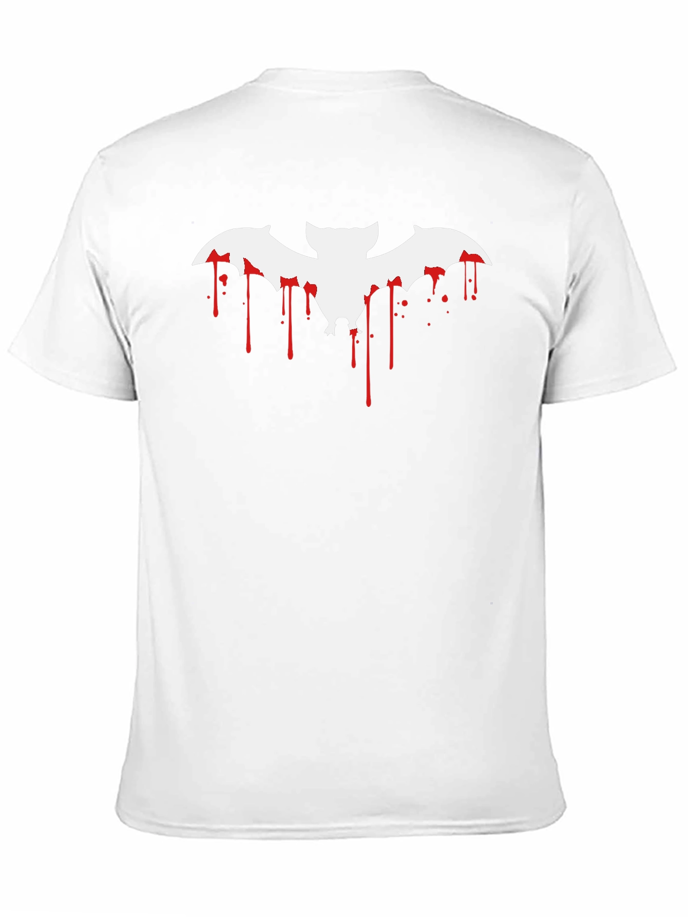 Halloween Blood Drip Bat Graphic T-Shirt