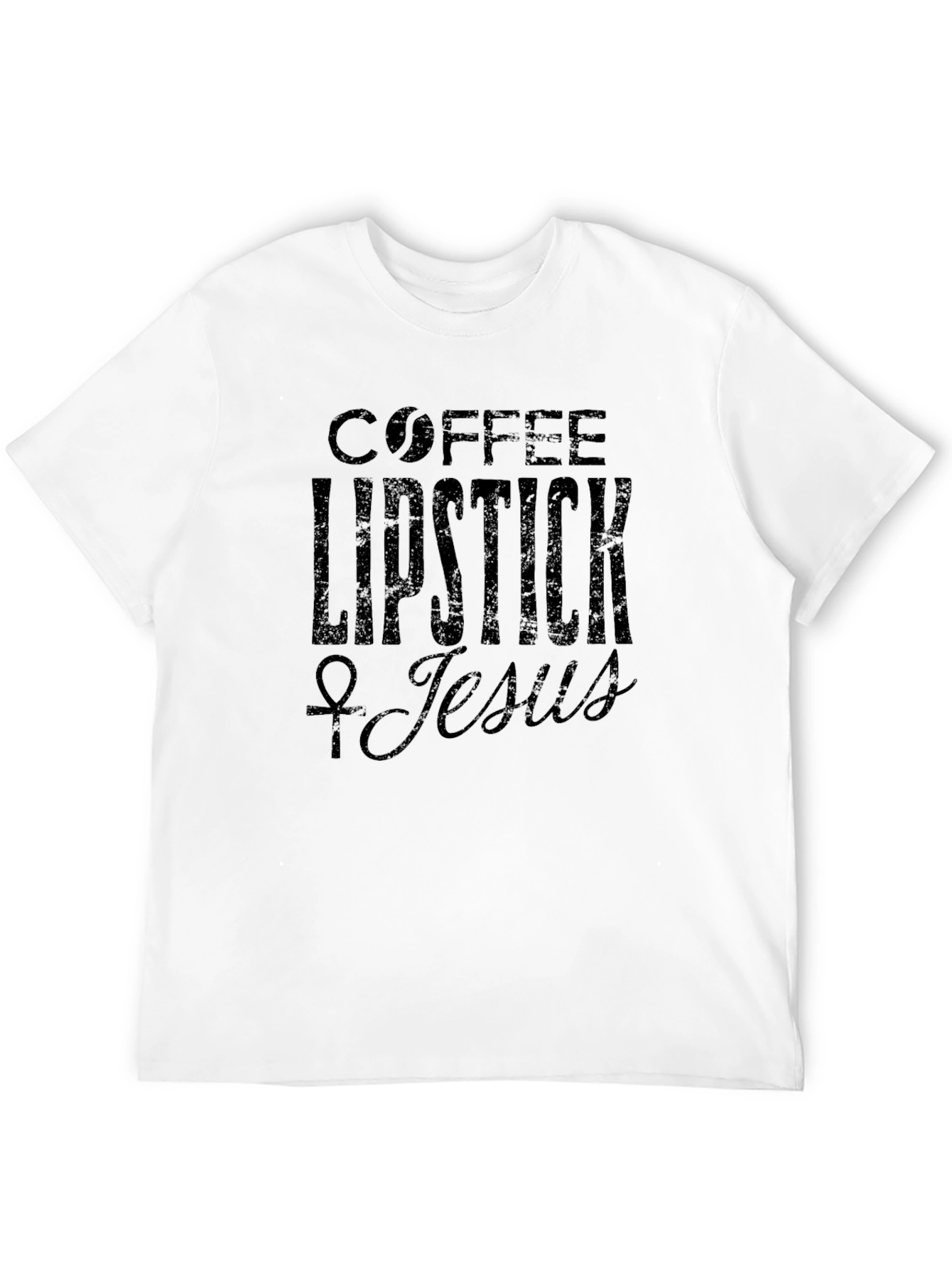 Coffee Lipstick Jesus Graphic Tee