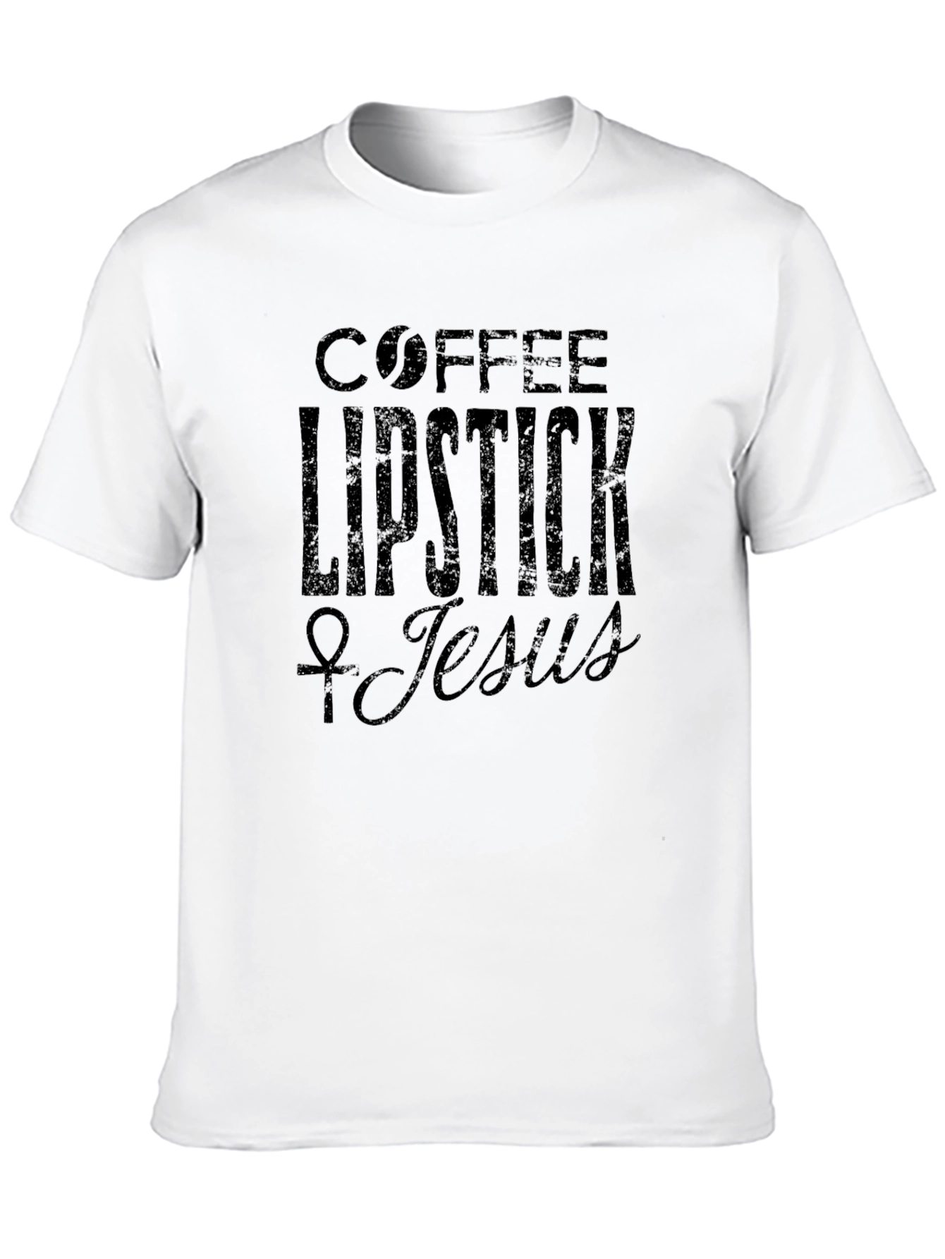 Coffee Lipstick Jesus Graphic Tee
