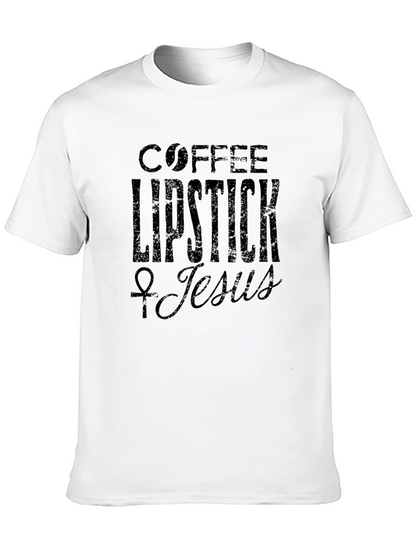 Coffee Lipstick Jesus Graphic Tee