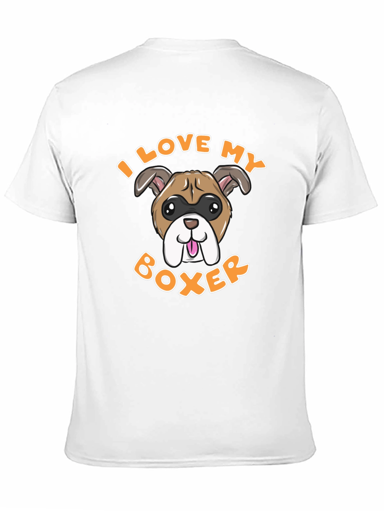 I Love My Boxer Dog Graphic Tee