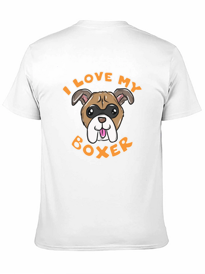 I Love My Boxer Dog Graphic Tee