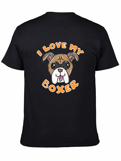 I Love My Boxer Dog Graphic Tee