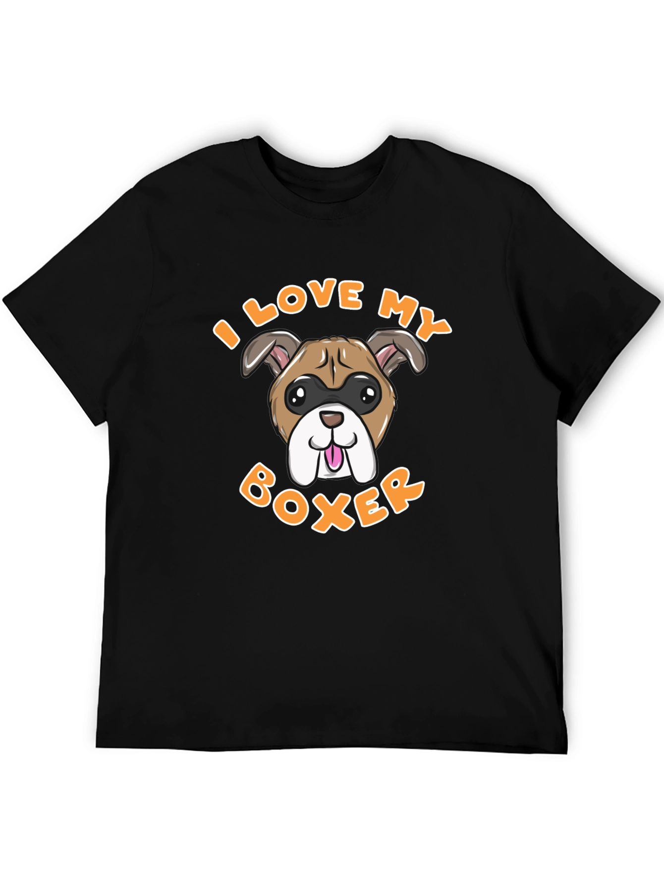 I Love My Boxer Dog Graphic Tee