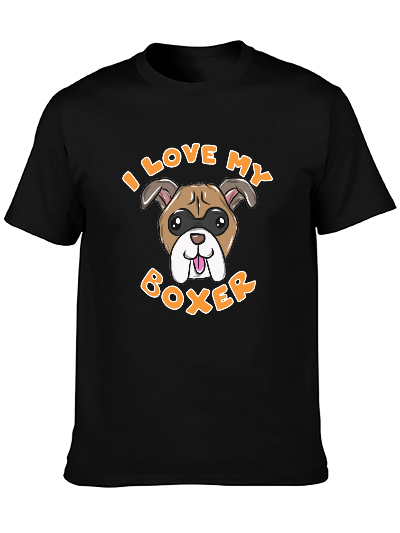 I Love My Boxer Dog Graphic Tee