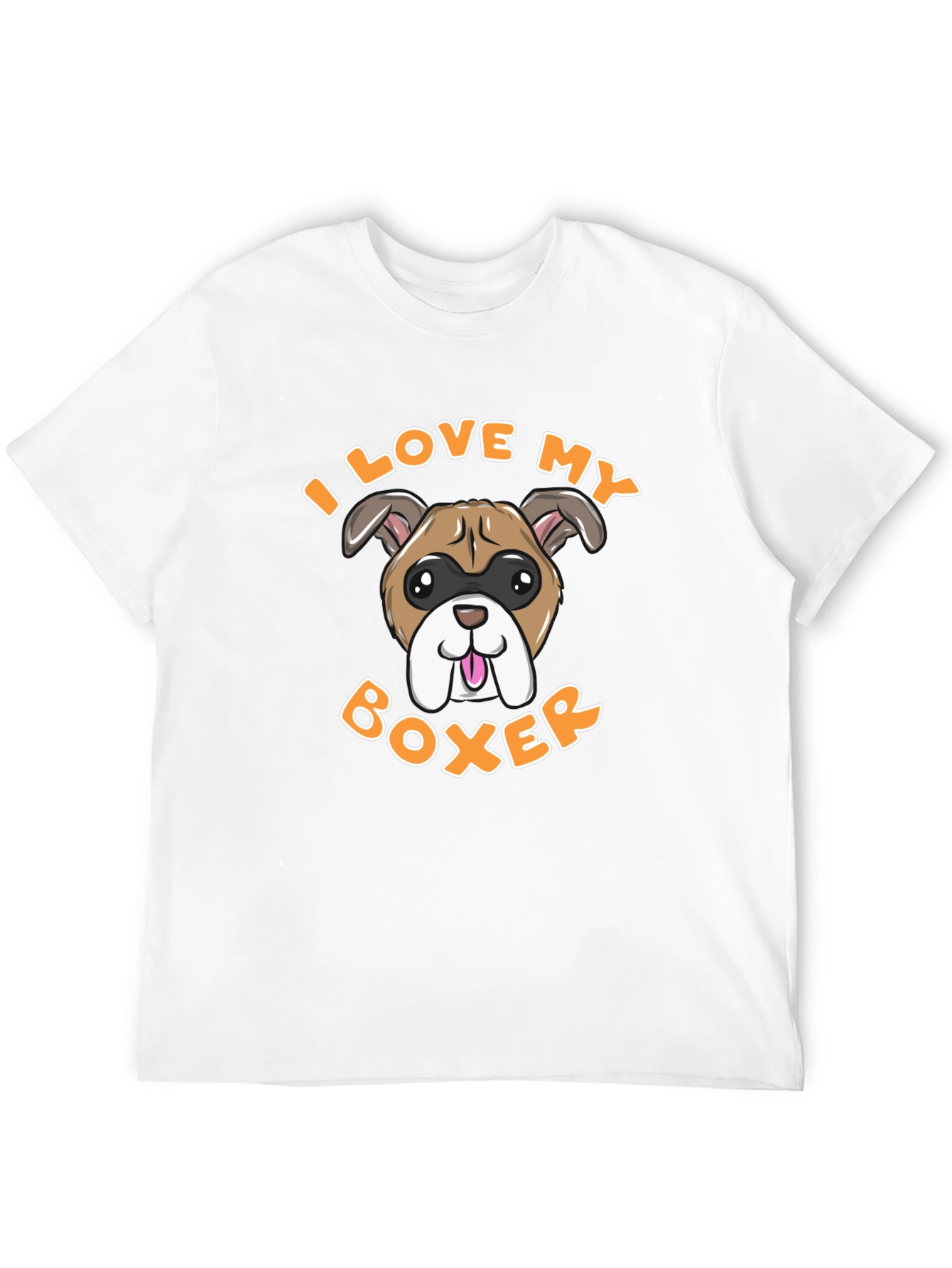 I Love My Boxer Dog Graphic Tee