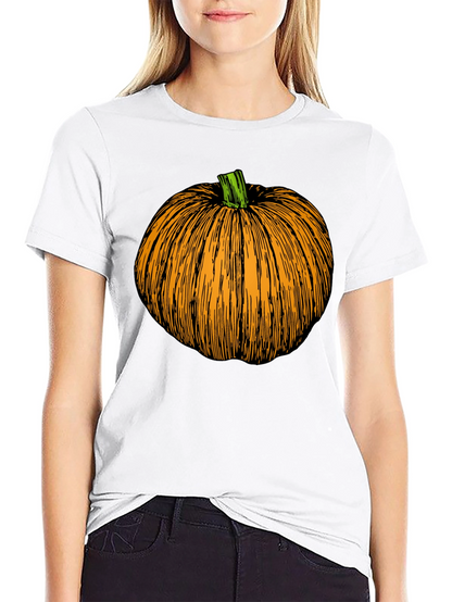 Pumpkin Graphic Black T-Shirt