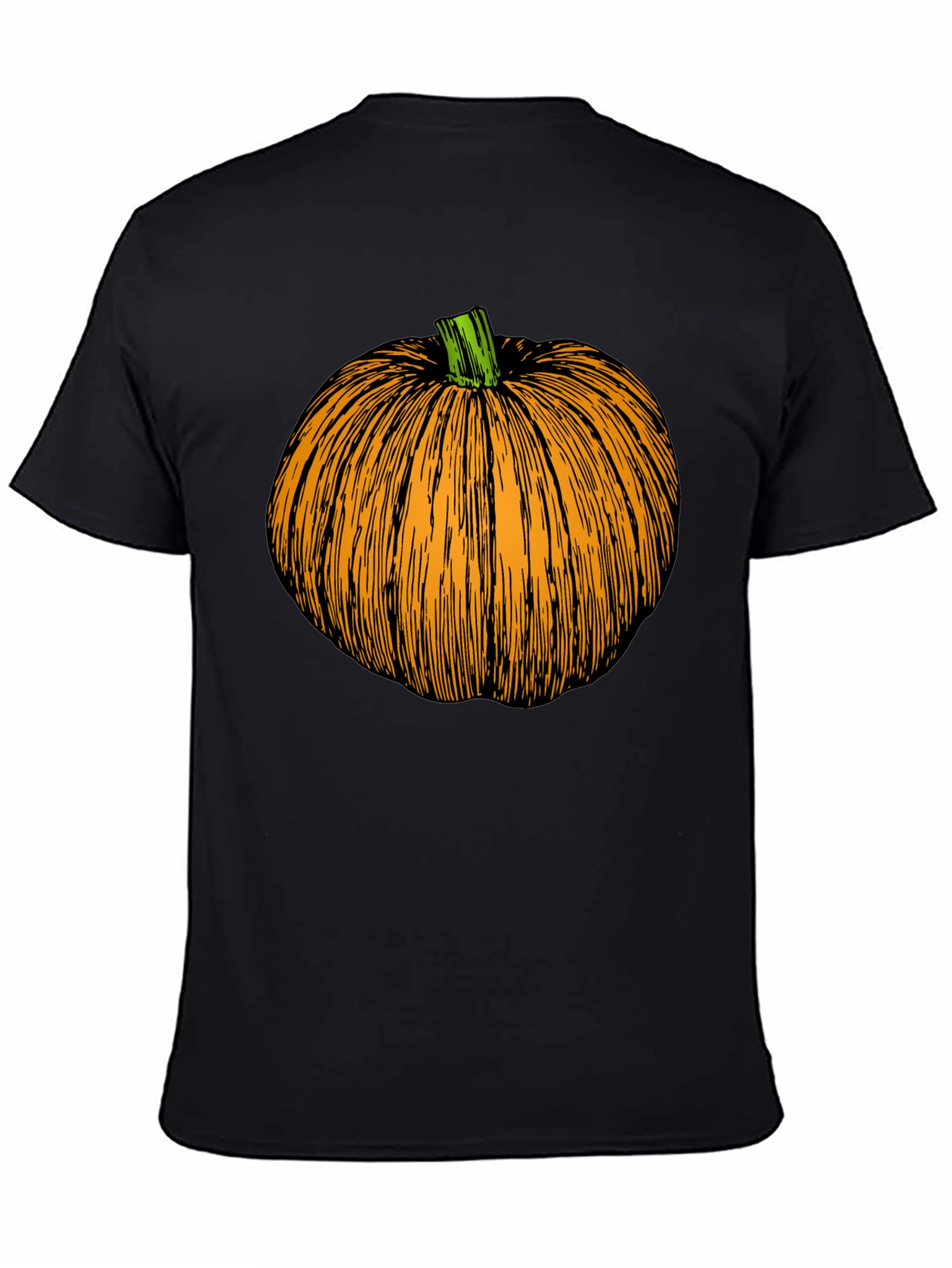 Pumpkin Graphic Black T-Shirt