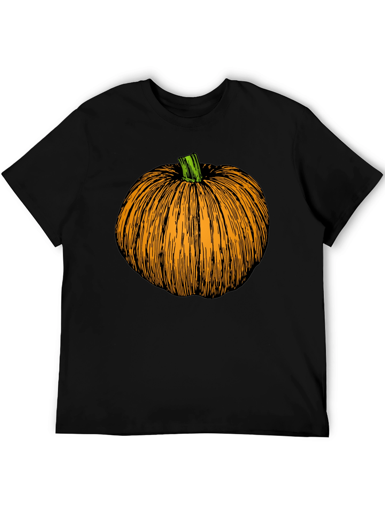 Pumpkin Graphic Black T-Shirt