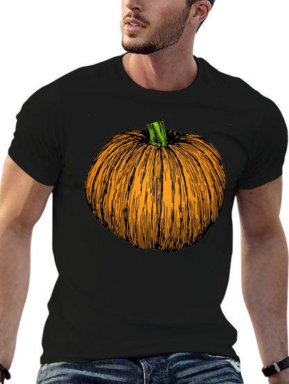 Pumpkin Graphic Black T-Shirt