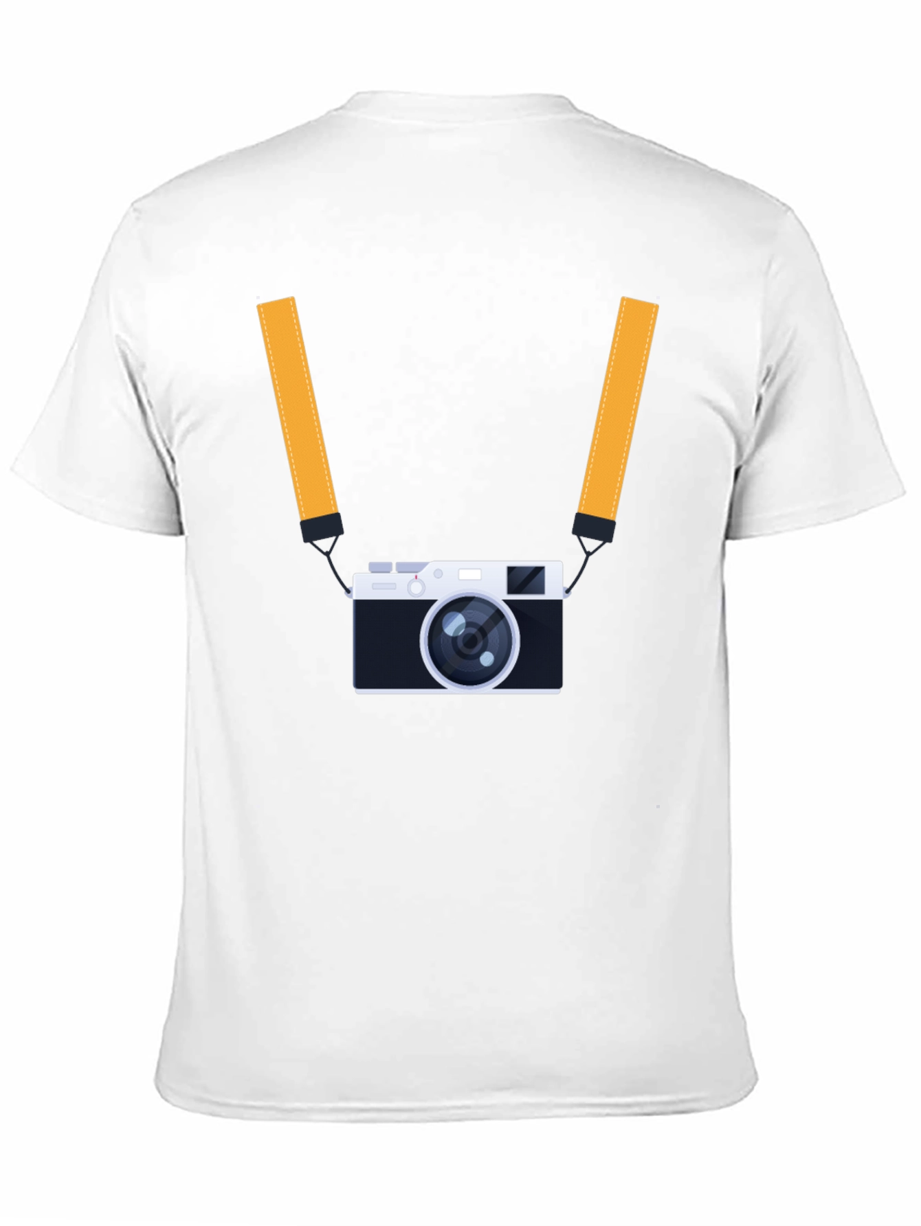 Mens Black T-Shirt with Camera Graphic
