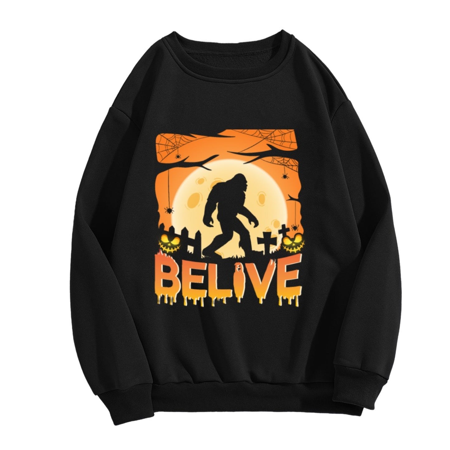 Halloween Bigfoot Cryptid Graphic Sweatshirt