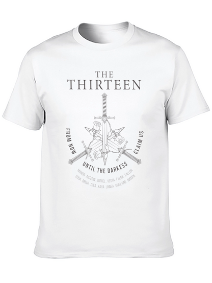 The Thirteen Graphic Print Black T-Shirt