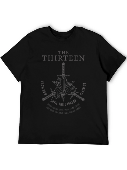 The Thirteen Graphic Print Black T-Shirt